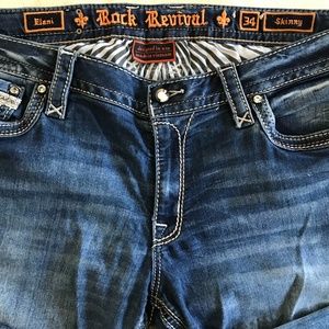 Rock Revival Blue Jeans